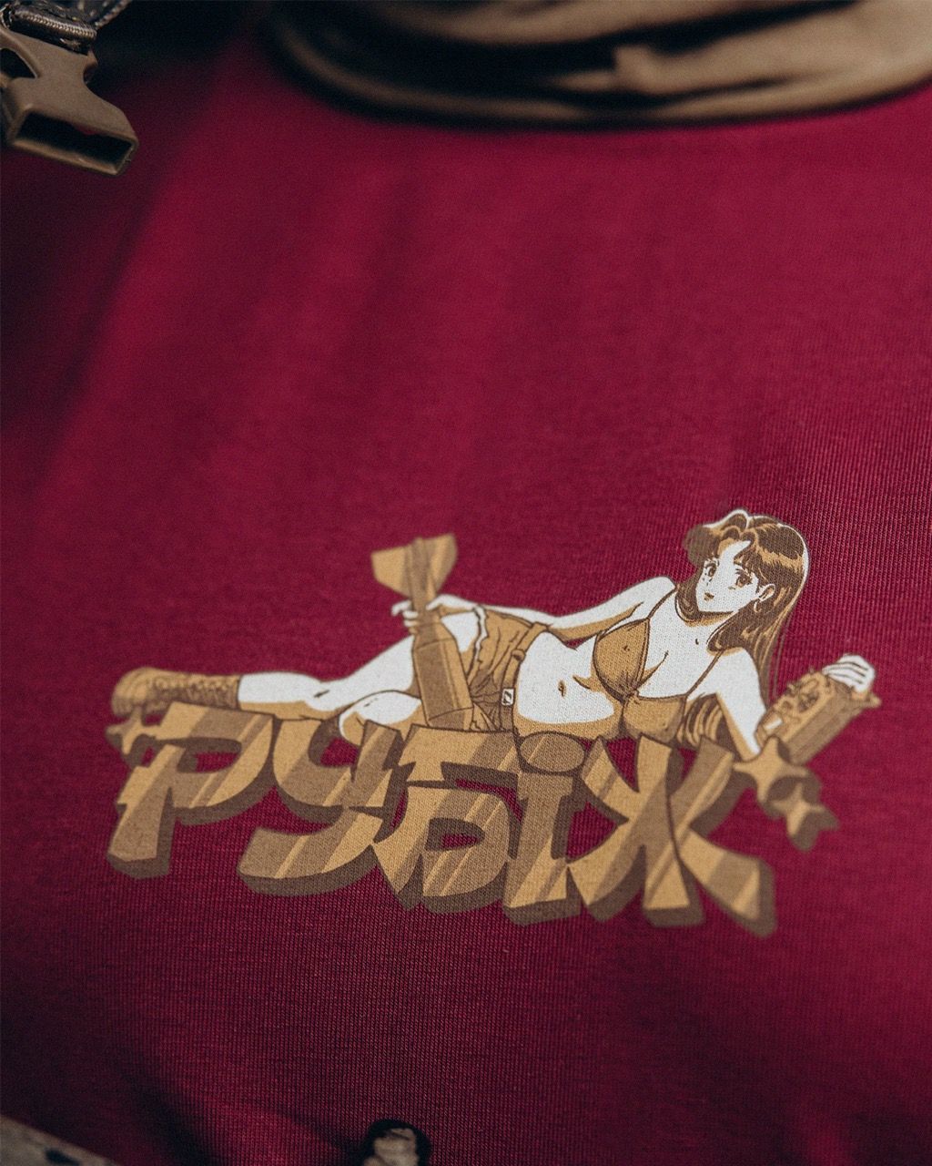 Футболка "Бомба -чан" Бригади &laquo;РУБІЖ&raquo;, S rubizh_bordo фото