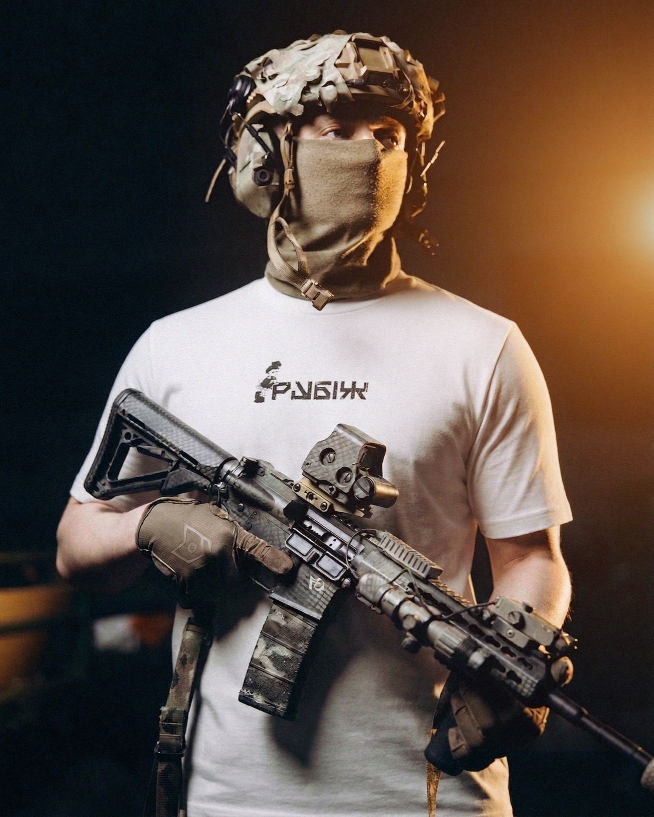 Лімітована світла футболка "РУБІЖ" х ATF  rubizh_atf_light фото