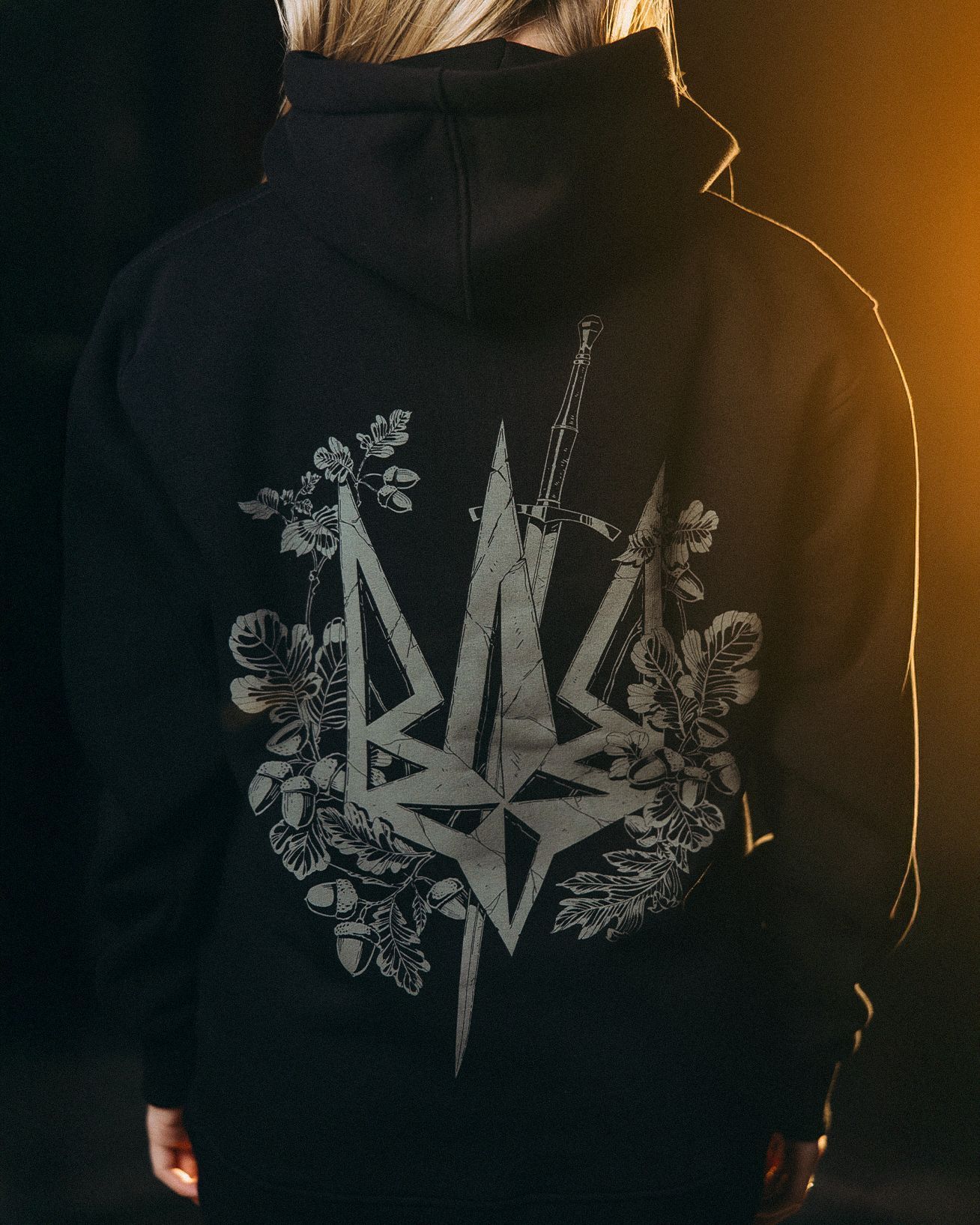 Жіноче фірмове тепле худі "РУБІЖ" S/M hoodie_sword фото